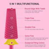 Picture of MelodySusie Professional 5 in 1 Nail Drill Bits, 3/32'' Carbide Tungsten Multi-function Bits, Suitable for Manicure Pedicure Cuticle Gel Polishing, Technicians Bits, Pink Blossom, Series Bit-M