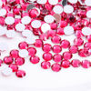 Picture of 500 Pieces SS30 6mm Flatback Rhinestones Clear Glass Round Gems Crystals for Nail Art DIY Crafts Clothes Shoes Bags （Rose Red）