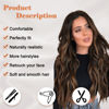 Picture of NAYOO 26 Inch Long Curly Middle Part Synthetic Heat Resistant Fiber Wig for Women - Daily Use Party Wig in Dark Brown
