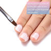 Picture of INENK Nail Art Clean Up Brushes,Nail Brushes for Cleaning Polish Mistakes on the Cuticles, Acetone Resistant Nail Brush, Fingernail Cleaning Brushes for Nail Art and Designs (2 Pcs Round&Angled)