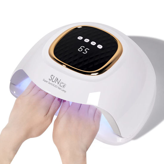 Picture of MIRAGE LAYON UV Nail Lamp - Fast Drying, Powerful & Efficient LED Nail Lamp with 4 Timing Settings & Infrared Automatic Sensor Professional UV Light for Home Salon Nail Art Tools