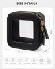 Picture of LETGO Clear Makeup Bags Small, Small Clear Makeup Bag for Purse,Mini Clear Makeup Pouch Purse Organizer Fit Carry-on Travel Essentials,Clear Cosmetic Bags for Car Accessories for Women (Mini-Black)