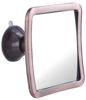 Picture of MIRRORVANA Fogless Shower Mirror for Shaving with Improved Suction and 360° Swivel - Unbreakable Fog Free Mirror for Men and Women - 6.3" x 6.3" (Bronze)