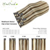Picture of WindTouch Clip in Hair Extensions 115g Long Hair Extensions 22 inch Hair Extensions Real Human Hair 7pcs Human Hair Extensions Clip ins Light Medium Brown to Blonde Hair Extensions