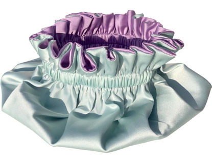 Picture of AKISS Baby Infant Newborn Toddler Satin Silk Hair Bonnet for Baby Girl Boy Sleeping Kids Cap Hat 0-3 Months