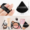 Picture of CUPID CARE 6 Pcs Triangle Powder Puff with 2 Travel Cases, Setting Powder Puffs for Face Powder and Foundation, Soft Velour Makeup Puff for Loose Powder Body Powder, Skin-Friendly, Beauty Makeup Tools