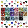 Picture of 10588Pcs 5mm Mixed Color Flatback Rhinestones Kit for Nail Crafts DIY Decoration Non-hotfix Resin Round Shape Crystal
