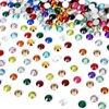 Picture of 10588Pcs 5mm Mixed Color Flatback Rhinestones Kit for Nail Crafts DIY Decoration Non-hotfix Resin Round Shape Crystal