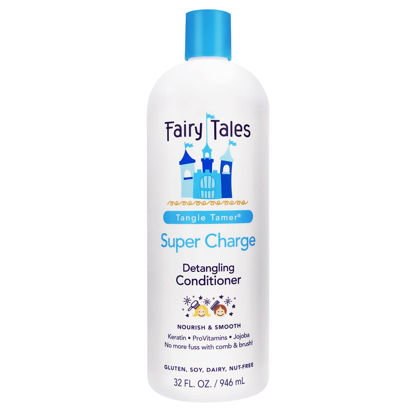 Picture of Fairy Tales Tangle Tamer Super Charge - Detangling Conditioner for Kids - Paraben Free, Sulfate Free, Gluten Free, Nut Free- 32 oz