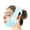Picture of Beiskll Reusable V Line Lifting Mask with Chin Strap, V Shaped Face Mask for Sagging, Jaw Exerciser (Light Blue)