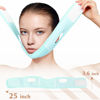 Picture of Beiskll Reusable V Line Lifting Mask with Chin Strap, V Shaped Face Mask for Sagging, Jaw Exerciser (Light Blue)