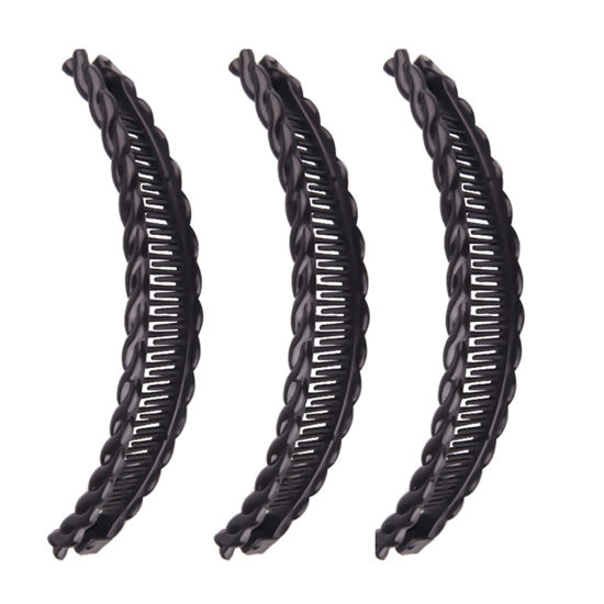 Picture of New 1st Choice Clincher Combs Banana Clips - Hair Grip Comb, Fishtail Ponytail Clamp, Long Hair Accessory for Girls and Women