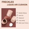 Picture of Erinde Upgrade Liquid Freckle Pen, Fake Freckles Stamp Air Cushion, Long Lasting Waterproof Quick Dry Lifelike Freckles Marker Makeup, Magic Freckle Stamp for Natural Sunkissed Makeup, 02 Chocolate