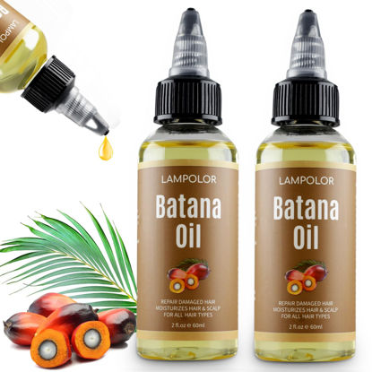 Picture of RAW Batana Oil for Hair Growth, Dr Sebi Organic Unrefined Batana Oil from Honduran, 100% Pure & Natural Hair Growth Oil for Thicker & Stronger Hair - 4 FL OZ