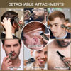 Picture of Scttomon Beard Trimmer Kit Professional Hair Clipper Trimmer Zero Gapped T-Blade Trimmer Electric Shaver Razor Nose Body Trimmer for Men Cordless Grooming Kit 7 in 1