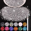 Picture of 5000PCS 2mm Resin Rhinestones in Bulk (Silver), Bedazzling Flatback Crystals for Crafts DIY Nail Decoration, Gems Charms for Tumbler Shoes Clothing Fabric with Pickup Pen and Tweezers