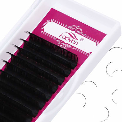 Picture of Lash Extension 0.05mm D Curl 15-20mm Mixed Classic Eyelash Extension Matte Black Individual Lashes Professional Salon Use Eyelash Extension Single Eyelashes by FADVAN (0.05mm-D, 15-20mm Mix)