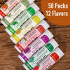 Picture of AZEN 50 Pack Lip Balm, Natural Lip Balm Bulk, Lip Care Product, Moisturizing Lip Balm for dry cracked lips