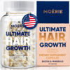 Picture of Moerie Ultimate Hair Boost Supplement for Women & Men - Hair, Skin, Nails Vitamins with Biotin & Minerals for Hair Health - Thicker Hair - 60 Capsules