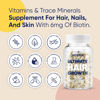 Picture of Moerie Ultimate Hair Boost Supplement for Women & Men - Hair, Skin, Nails Vitamins with Biotin & Minerals for Hair Health - Thicker Hair - 60 Capsules