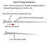 Picture of MILACOLATO Piercing Pin 16G 18G G23 Titanium Taper Insertion Pin for Ear/Nose/Navel/Nipple/Lip/Eyebrow Stretcher Body Piercing Stretching Kit Assistant Tool