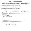 Picture of MILACOLATO Piercing Pin 16G 18G G23 Titanium Taper Insertion Pin for Ear/Nose/Navel/Nipple/Lip/Eyebrow Stretcher Body Piercing Stretching Kit Assistant Tool