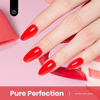 Picture of Beetles Red Gel Nail Polish 15ml 0.51 FL.OZ Valentine Red Color Soak Off U V LED Gel Polish Nail Art Design Manicure Salon DIY Gel Home Colorful Bottle Gel