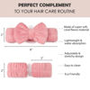 Picture of Ayesha Spa Headband and Wristband Set for Skincare Washing Face,Makeup Headband Wrist Cuffs for Preppy Skincare Get Ready Headband for Women Girl (Pink set)