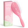 Picture of SHINLEA Detangle Hair Brush, Detangling Wet Spiral Hairbrush for Women, Men, kids, Vented Detangler for Blow Drying, Glide Through Tangles For All Hair Types (Pink)