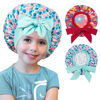 Picture of choshion 2 PCS Kids Bonnets for Girls, Silk Bonnet for Kids, Bonnet for Kids, Satin Bonnet for Sleeping, Baby Toddler Tie Bonnet Sleep Cap Bonnet for Curly Hair Braids
