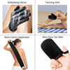 Picture of ANSPHIE 5 Pack Self Tanning Mitt Applicator Kit, Self Tan Glove, Face Tan Mitt, Back Lotion Applicator, Exfoliating Glove, Tanning Brush for Self Tanner Fake Bake Tan