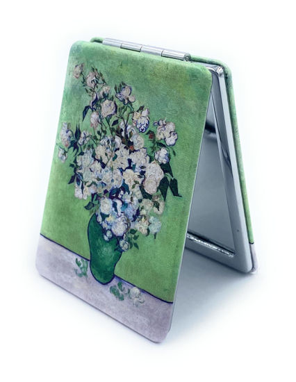 Picture of Aeisage Purse Mirrors for Women Small Compact Mirror for Purse Travel Makeup Mirror Pocket Mirror Cute Lipstick Mirror Vincent Van Gogh Roses Gifts