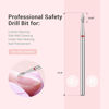 Picture of MelodySusie 2.1mm Nib Shape Cuticle Clean Nail Drill Bit 3/32'', Professional Safety Carbide Diamond Under Nail Cleaner for Cuticle Dead Skin Nail Prepare, Beginners Bits, Series Bit-S, Fine