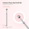 Picture of MelodySusie 4mm Ball Shape Cuticle Clean Nail Drill Bit 3/32'', Professional Safety Carbide Diamond Under Nail Cleaner for Cuticle Dead Skin Nail Prepare, Beginners Bits, Series Bit-S, Medium