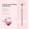 Picture of MelodySusie 4mm Ball Shape Cuticle Clean Nail Drill Bit 3/32'', Professional Safety Carbide Diamond Under Nail Cleaner for Cuticle Dead Skin Nail Prepare, Beginners Bits, Series Bit-S, Medium