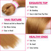Picture of Dorsanee Honey Blonde Braiding Hair Pre Stretched 20 Inch 6 Packs Braiding Hair Extensions for Crochet Box Braids Twists Locs Hair Itch Free Soft Yaki Texture Hot Water Setting (20inch,#27)