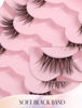 Picture of Half Lashes Natural Lashes Wispy Lashes Corner Lashes 3/4 False Eyelashes Natural Half Eyelashes W18