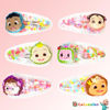 Picture of LUV HER Cocomelon Hair Clips For Girls, 6pc Magical Confetti Hair Clips with Favorite Cocomelon Character Charms, Ages 3+