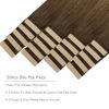 Picture of WENNALIFE Tape in Hair Extensions Human Hair, 20pcs 20 inch 50g Ombre Walnut Brown to Ash Brown and Bleach Blonde Remy Tape Hair Extensions Real Human Hair Tape Extensions Coloured Hair Extensions