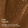 Picture of OPI RapiDry Fast Foodie | Opaque Bright Brown Shimmer Quick Dry Nail Polish | Vegan, Smudge Proof, Fast Drying