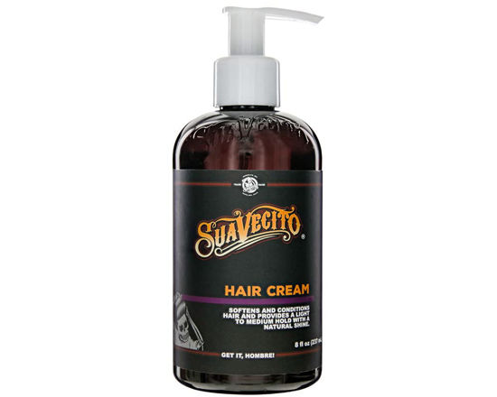 Picture of Suavecito Hair Cream Pump Bottle Medium Shine All Day Light Hold (8 oz)
