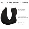 Picture of DOORES Hair Extensions Human Hair Natural Black 70g 12 Inch Wire Hair Extensions Natural Hair Extensions Invisible Hairpiece Wire Extensions Straight Secret Fish Extensions
