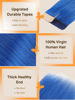 Picture of DOORES Hair Extensions Human Hair Tape in, Blue Tape in Hair Extensions 16 Inch 10pcs 25g, Tape in Human Hair Extensions Straight Hair Invisible Tape