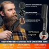 Picture of Upgraded 3-in-1 Hair Straightening Brush, Beard Balm, Beard Oil & Guide E-Book, Unique Grooming Gift Set for Men, Dad, Husband or Boyfriend