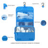 Picture of Lcsmaokin Large Capacity Toiletry Bag Travel Bag with Hanging Hook for Men and Women Waterproof Travel Cosmetic Bag Bathroom Storage Bag for Brushes Set, Full-Sized Shampoo, Toiletries, (Sky Blue)
