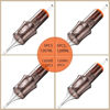 Picture of 20 Assorted Tattoo Cartridge Needles Mixed Size #12 Standard Round Liner&Round Shader- 5 Pcs each of 7RL, 9RL, 5RS, 9RS Pro Disposable Membrane Tattoo Needles