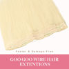Picture of GOO GOO Wire Hair Extensions Human Hair, 613R Bleach Blonde Natural 20inch 110g, Invisible Wire Hair Extensions with Transparent, Seamless Fish Line Hairpiece