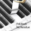 Picture of NAGARAKU Bottom Eyelash Extensions Individual Lashes Classic Single Matte Black Soft Natural Faux Mink False Lashes 12 rows (0.10mm J curl 5-8mm Mix Tray)