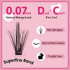 Picture of 280 Pcs Individual Lashes 30D Mixed Lash Clusters Devil Style Lashes That Look Like Eyelash Extensions Wispy Lashes DIY Individual Lashes At Home (30D-D-8-16mix,Manga)