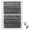 Picture of 280 Pcs Individual Lashes 30D+40D Mixed Lash Clusters 14 Rows Cluster Lashes that Look Like Eyelash Extensions DIY Lash Extension Self Application At Home (30+40-C-14-20mix)